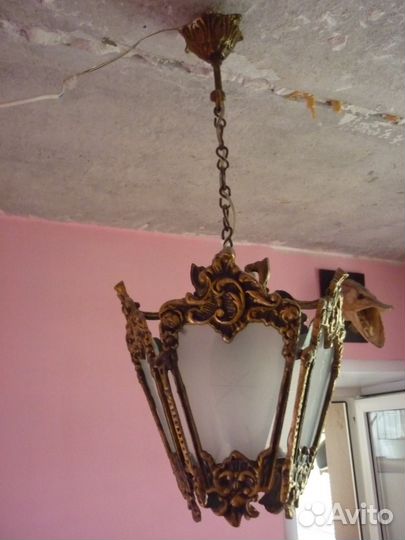 Люстра бронза