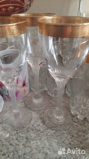 Рюмки, стаканы, бокалы, фужеры