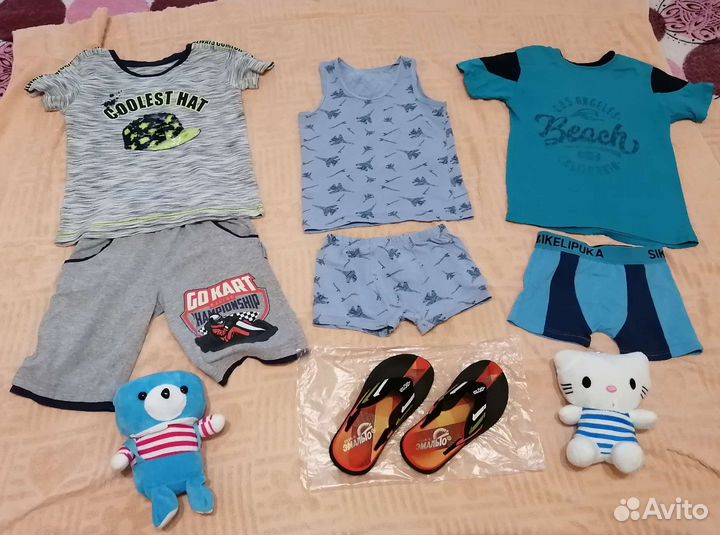 Вещи детские пакетом 122 128