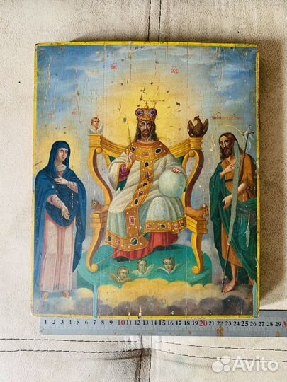 Икона старинная Иисуса Христа Спасителя