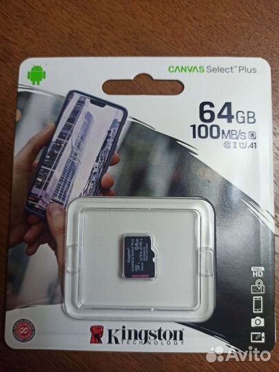 Карта памяти MicroSD Samsung 64Gb
