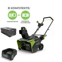 Аккумуляторный снегоуборщик Greenworks GD82STK5