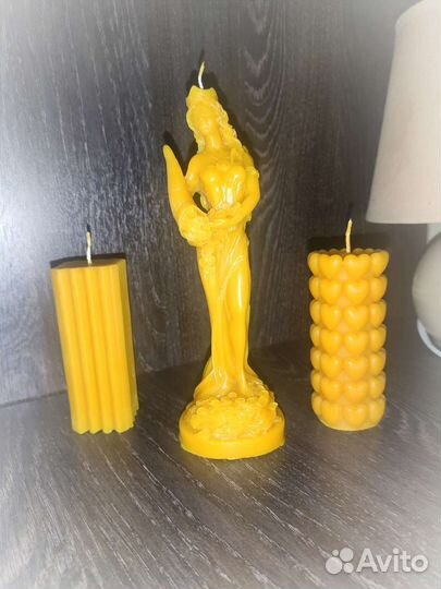 Свечи ручной работы из пчелиного воска