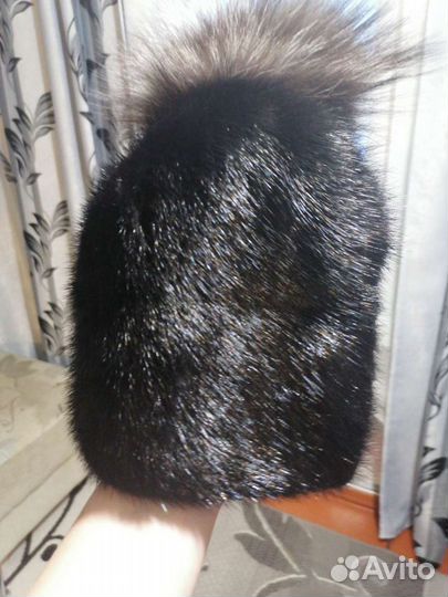 Шапка норковая новая женская