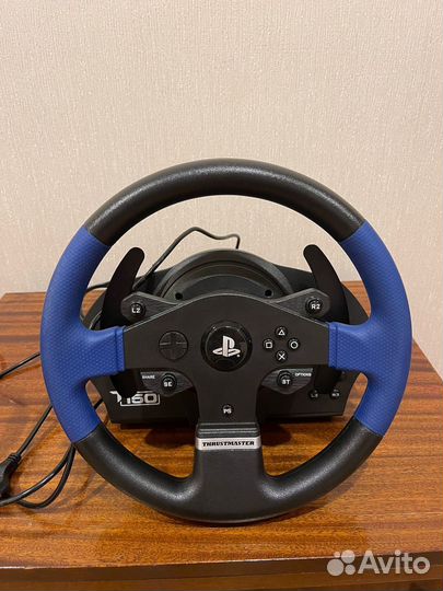 Руль Thrustmaster t150 синий