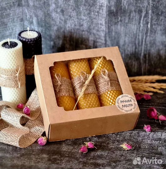 Набор свечей из вощины