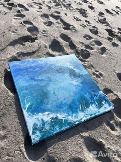 Картина жидкий акрил fluid art