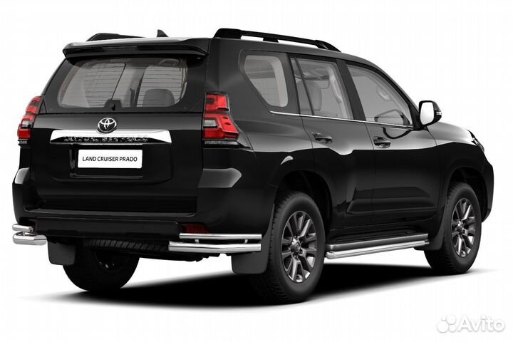 Защита угловая Нержавейка Toyota LC Prado 150