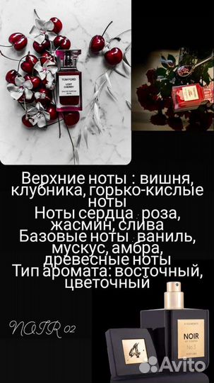 Духи Том ford Cherry essens (эквиваленты)