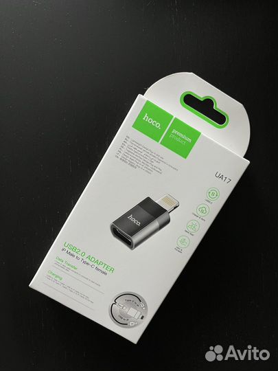 Переходник hoco с айфона на type-C