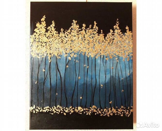 Картина на холсте с поталью