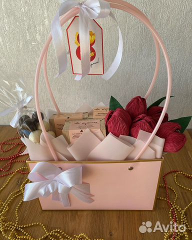 Тюльпаны, розы Для подарка. Ручная работа