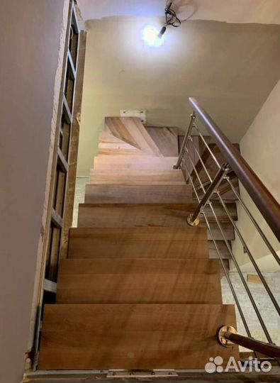 Облицовка бетонных лестниц