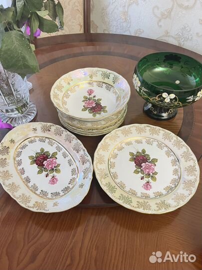Столовый набор Перламутровая Роза,Чеш.Респб. Epiag
