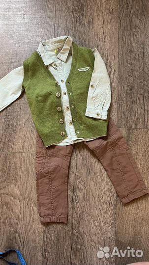 Рубашка брюки жилет на мальчика 86