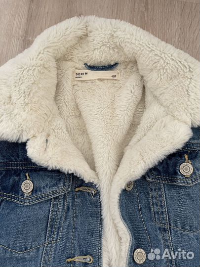 Джинсовая куртка теплая детская