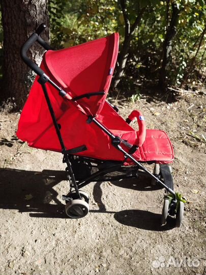 Коляска трость Chicco London красная бу