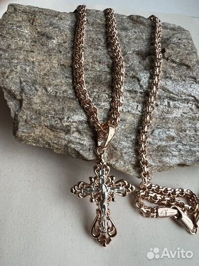 Крестик с цепочкой