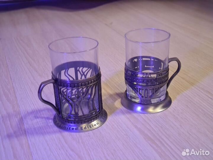 Коллекционные стаканы в подстаканниках ржд