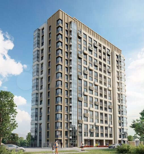 2-к. квартира, 57,5 м², 2/16 эт.