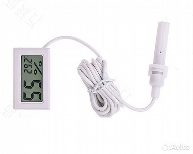 Цифровой термометр с гигрометром с выносным датчик