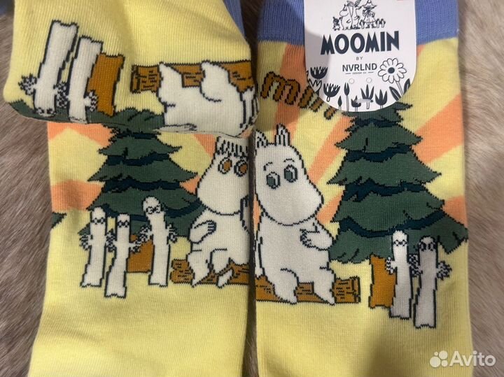 Носки Муми-Тролль и снорочка на новый год/Moomin