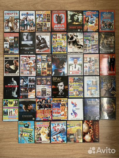 DVD диски с фильмами и музыкой