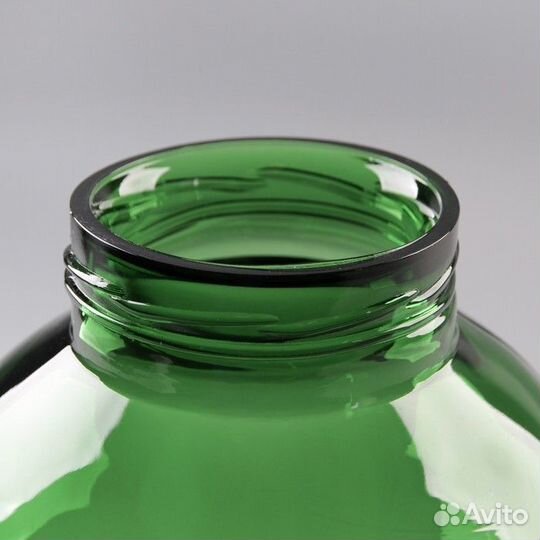 Бутыль стеклянный 'Зелёный', 7,5 л, цвет зелёный