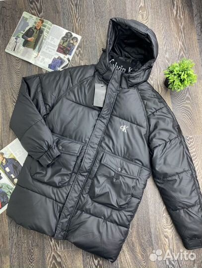 Куртка зимняя /moncler/calvin klein/hugo boss