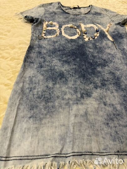 Джинсовое платье легкое