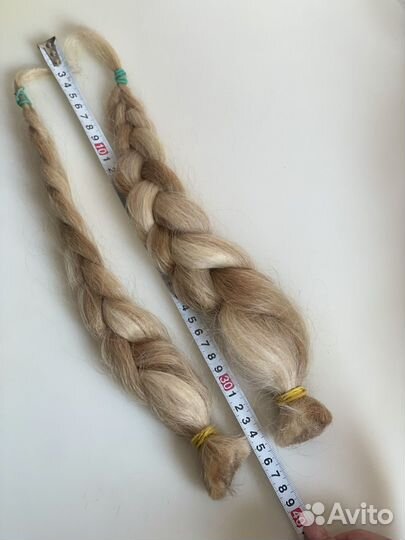 Волосы для наращивания блонд натуральные