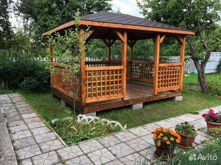 Деревянные беседки
