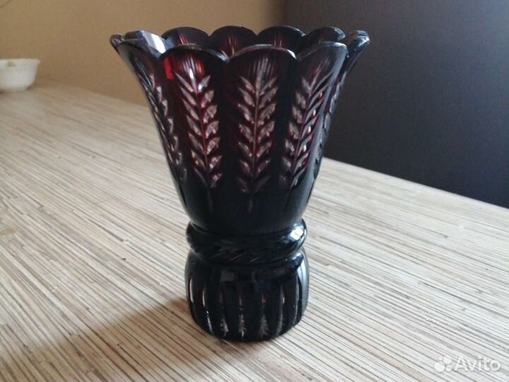 Вазочка стекло цветное