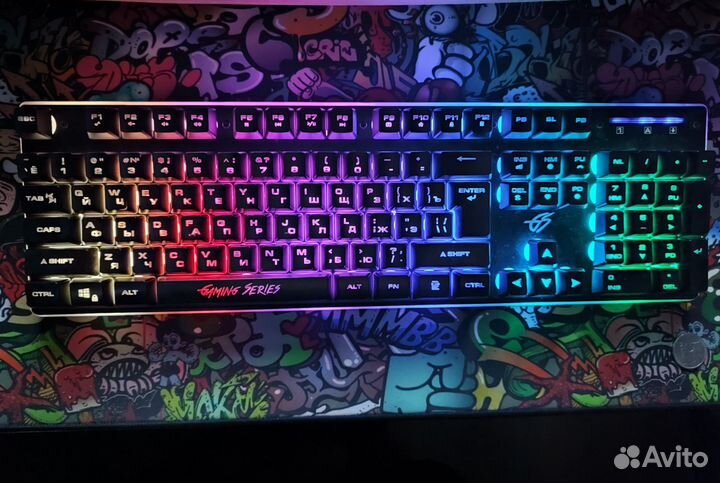 Игровая мембранная клавиатура dexp