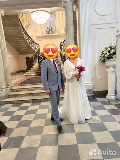 Свадебное платье 48 бу