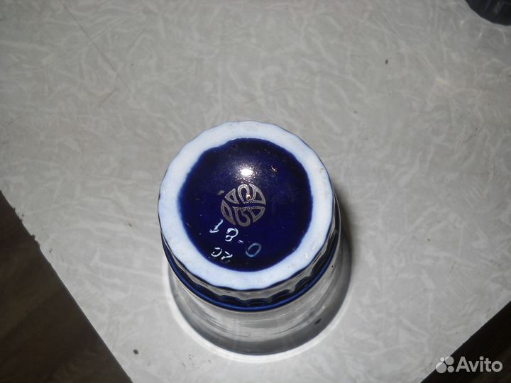 Кувшин и стаканы кобальтовые с позолотой