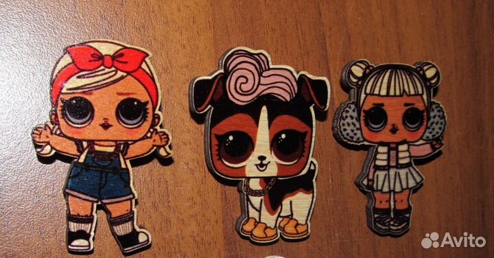 Значки куклы лол и их питомцы