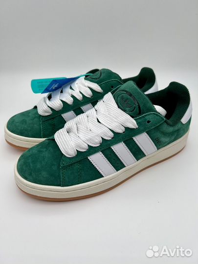 Кроссовки кеды мужские adidas campus 00s green