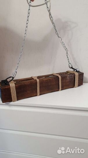 Светильник декоративный из массива дерева