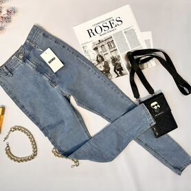 Новые джинсы skinny ecru bershka 26