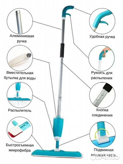 Швабра с распылителем