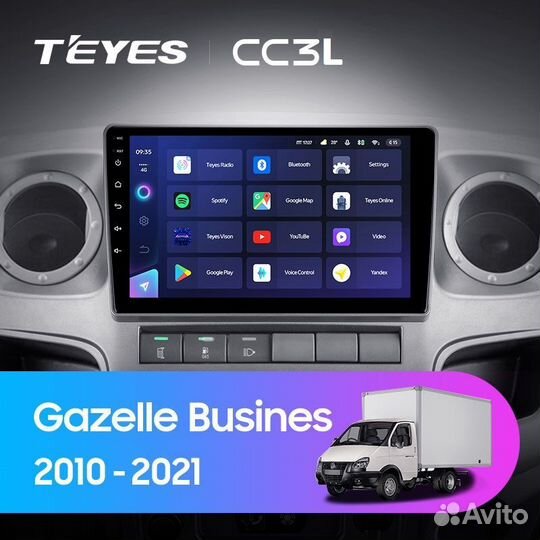 Магнитола GAZ Gazelle Busines Teyes CC3L 4/32гб