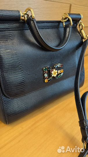 Сумка dolce gabbana sicily синяя