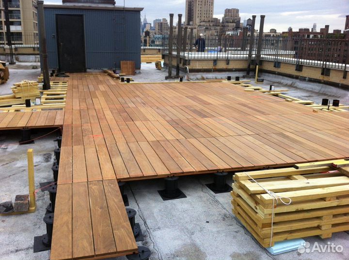 Террасная Доска дпк Цвет: Венге