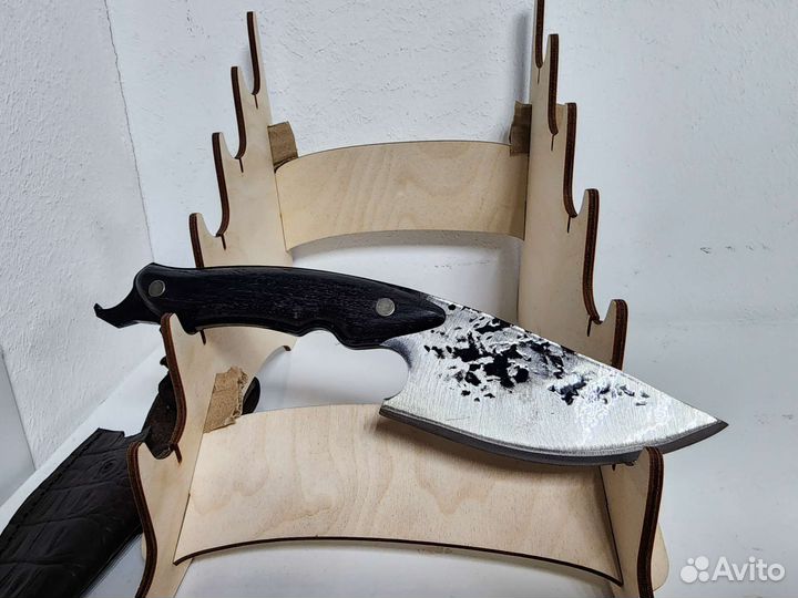 Нож разделочный кованый с чехлом