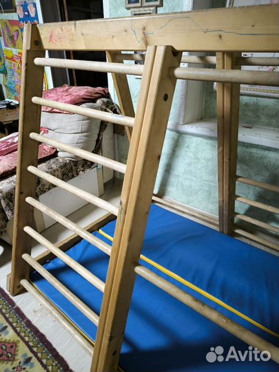 Детский спортивный комплекс деревянный для детей