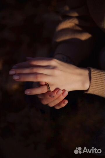 Кольцо позолоченное