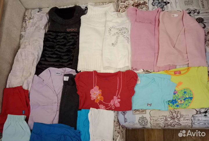 Вещи пакетом на девочку 116 рост