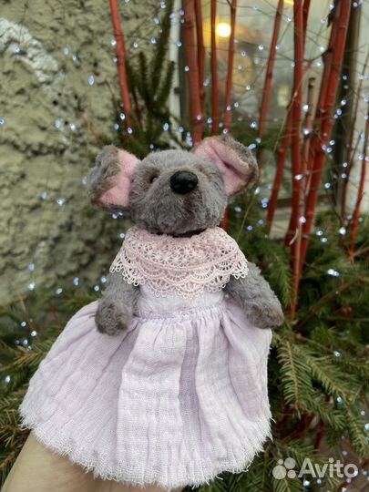 Игрушка собачка тедди в платье