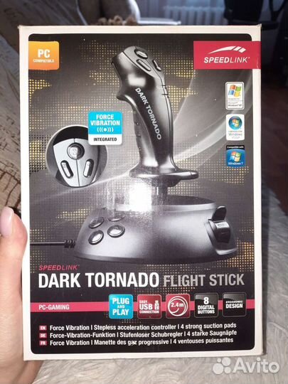 Джойстик Speedlink dark tornado Joystick черный